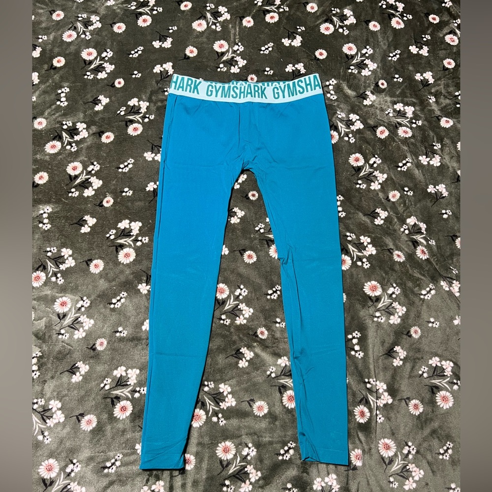 Gymshark seamless legging midrise women’s medium turquoise